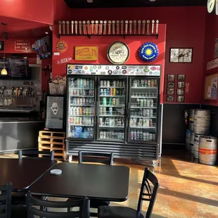 Beers drink there or to go