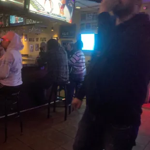 Nacho killing it tonight on Karaoke!