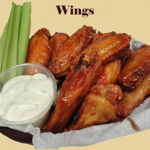 We have become very popular for our wings!  They are amazing and you should come in and try them!!!!