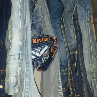 Check out the hems on the bottom of the jeans!!! As close to factory as it gets!