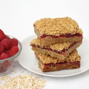 Raspberry Oatmeal Bars