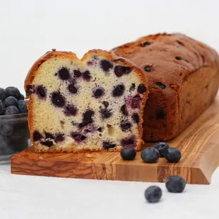 Moist Blueberry Vanilla Bread.