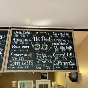 Coffee Menu