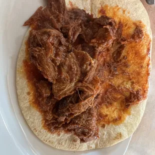 Carné de puerco en chilé (carné adovada)
