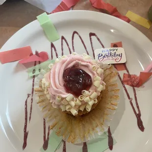 birthday cupcake!! featuring confetti