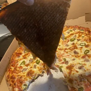 Look at that great bottom crispy crust!