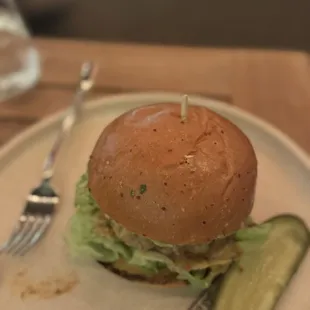 The vaquero burger with chorizo and queso