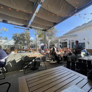 Main seating area outside