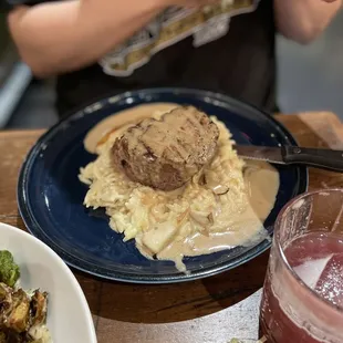 Tenderloin and creamy orzo