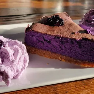 Ube cheesecake