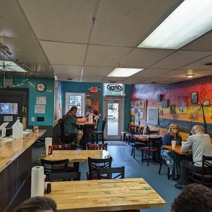 the dining area