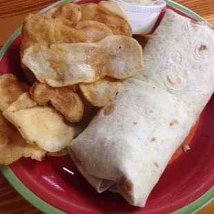 Bacon, chicken, ranch wrap.