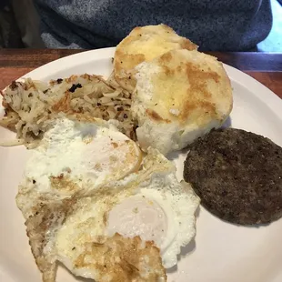 2 egg breakfast with sausage