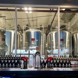 Brewery view from the bar.