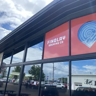 Entrance to brewery. There is also an outdoor patio along the side.
