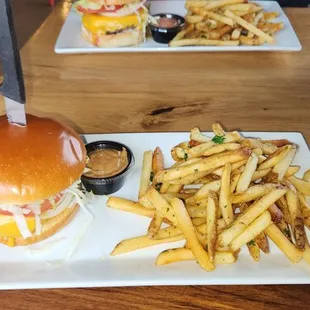 Chicken Sandwich And Fries In Front.  ~$16..