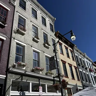 a view of the outside of a building