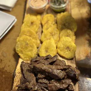 Skirt steak platter
