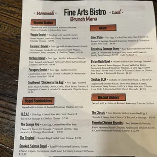 Menu page 1