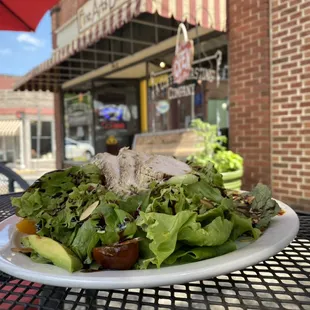 outside, salads