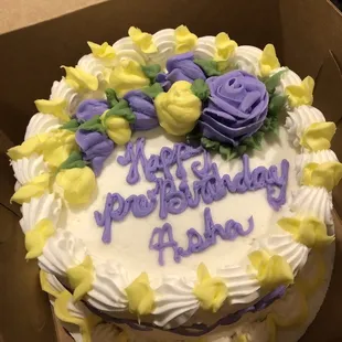 Almond Cake W/ Buttercream Filling