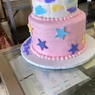 Unprofessional cake decorating