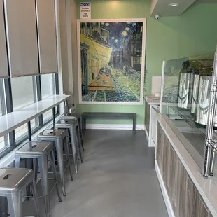 the interior of a restaurant