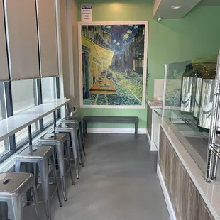 the interior of a restaurant