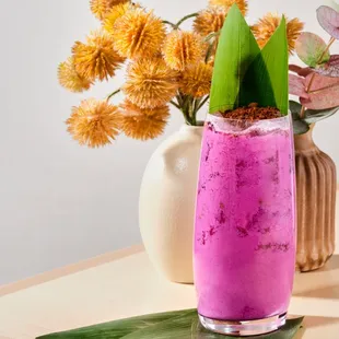 Ube cocktail