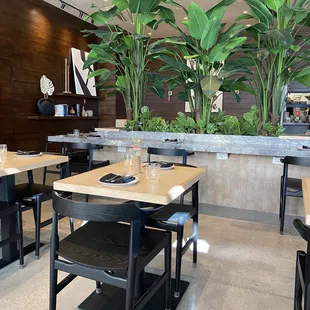 Inside the restaurant