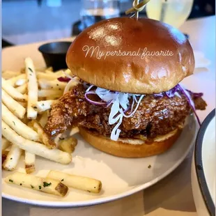 Fried chicken sandwich
