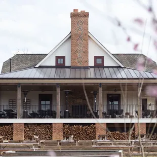 Taproom &amp; Porch in Springtime.