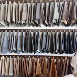 Leather customizing options