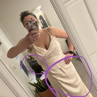 Bulge from stitching