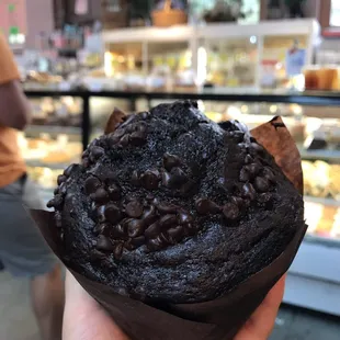 Double chocolate muffin