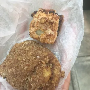 Almond croissant and pain au chocolate