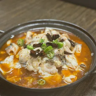 Filleted Blackfish in Chili Oil