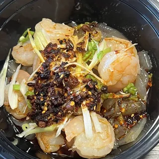 Prawns & Potato Noodle Dropped in Chili Oil Special
