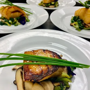 170 Plated Miso Glazed Chilean Sea Bass