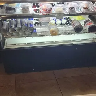 Various cakes and fruit