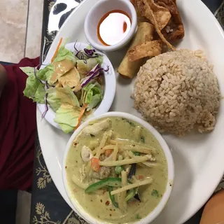 1. Green Curry Lunch Special