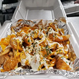 Buffalo Chicken over Fries