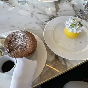 Chocolate soufflé and the Spiked Lemon at Spago