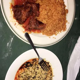 Every time  I&apos;m in town, I make it a ritual to get some egusi soup, jolt of, and assorted beef.