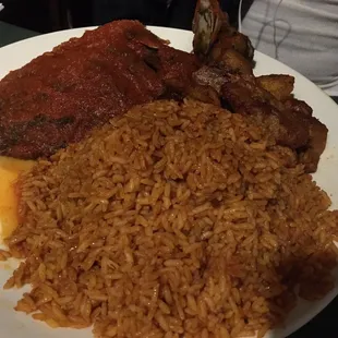 Jollof and talapia