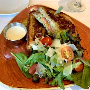 Cabbage melt w side salad