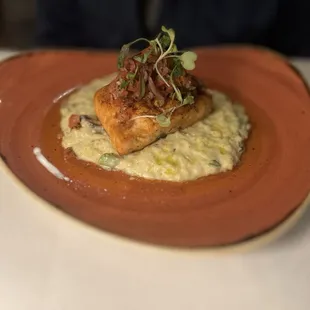 Blackened Salmon Risotto