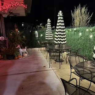 Outside seating