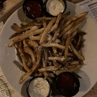 Truffle &amp; Romano Fries.