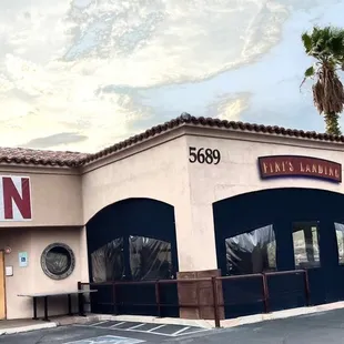 the front of the restaurant